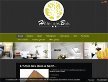 Tablet Screenshot of hotel-des-bois.fr